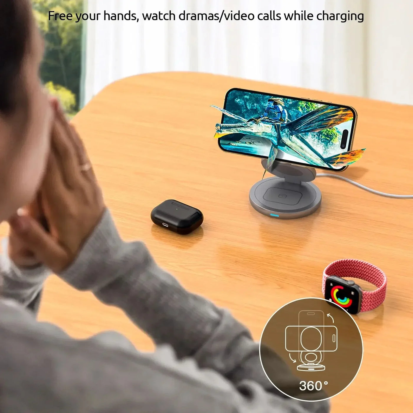 TUG 360° 3 in 1 Magnetic Wireless Charger Tech Urban Gear