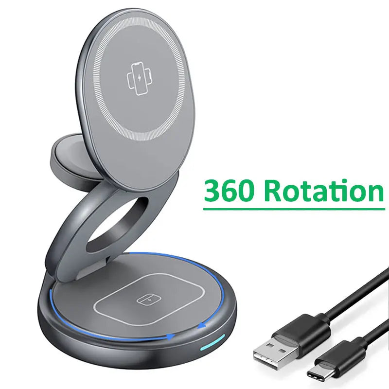 TUG 360° 3 in 1 Magnetic Wireless Charger Tech Urban Gear